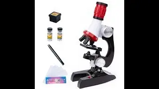 Детский Микроскоп с Aliexpress Microscope Kit Lab 100X 1200X Home School Educational Toy