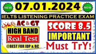 IELTS LISTENING PRACTICE TEST 2024 WITH ANSWERS | 07.01.2024