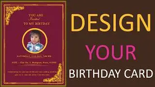 Birthday Invitation Card in Ms Word | Birthday Invitation Card | Microsoft Word Tips and Tricks
