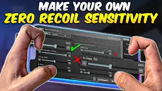 How to make your own Sensitivity | Best Zero Recoil Sensitivity for BGMI | Sensitivity Settings Code