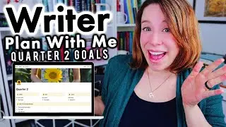 ✅ PLAN WITH ME: Q1 Writer Goals Review, Q2 Goal Setting, FREE Notion Template + My 1st Book Sale!