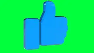 Thumbs Up Green Screen Logo Loop Chroma Animation