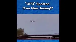 LIVE!! UFO spotted in New Jersey