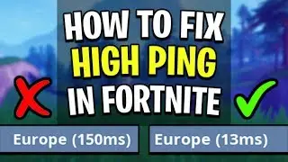 How To Fix High Ping In Fortnite! (SUPER EASY FIX)