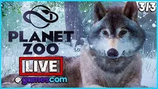 PLANET ZOO - LIVE! Streaming From Gamescom | Planet Zoo Exclusive Gameplay Part 3