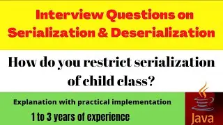 How can you prevent a child class from being serialized when parent class implements Serializable ?