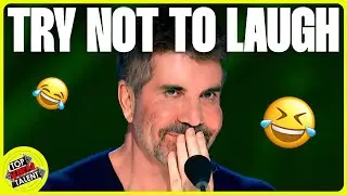 TRY NOT TO LAUGH! FUNNIEST Auditions on Got Talent 2023!😂