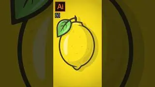 Adobe Illustrator CC tutorial - How to make a Vector Fruit Design 😱 #shorts #illustrator