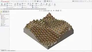 SolidWorks Tutorial | Fill pattern on surface