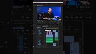 Show Through Edits Inside Premiere Pro #shorts