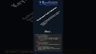 Create 3D Text Slide HTML CSS Only | Keyframe Tech Solution