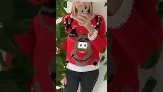 COOLEST CHRISTMAS SWEATER 😍 IT’S CROCHET!!