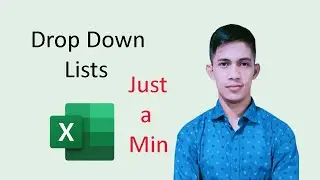 Excel Drop Down List Tutorial | How to make drop down list in Excel with in a min.