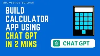 Creating Calculator App using CHAT GPT | How to create calculator app using CHAT GPT 😍😍😍