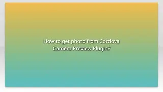 How to get photo from Cordova Camera Preview Plugin?