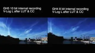 8 Bit vs 10 Bit Panasonic GH5 vs GH4 - the difference