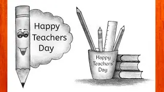 Teachers Day Drawing 2024 || How to Draw Happy Teacher's Day Drawing || Happy Teachers Day