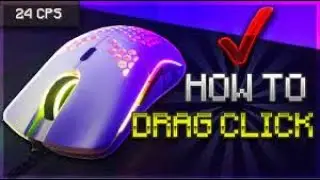 how to drag click on the glorious model o minecarft 20 cps