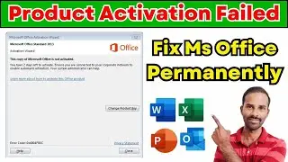 How to Fix Microsoft Office Activation Failed| This Copy of Microsoft Office is Not Activated✅