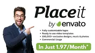 Placeit Envato | Unlimited Mockups, Logo, Animated Text, Videos & Social Media Post | $1.97/month*