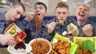 British Students go to Korean Navy Convenience Store! (ultimate boot camp reward)