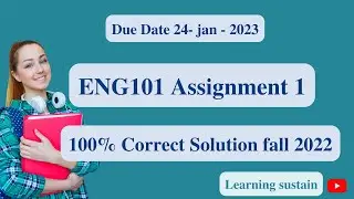 ENG101 Assignment 1 Solution 2023 l ENG101 Assignment 1 Solution l ENG101 Assignment 1 Solution