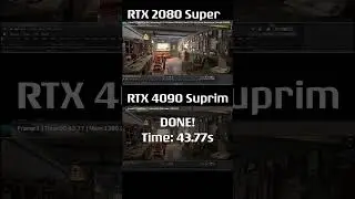 RTX 2080 VS RTX 4090 in Blender