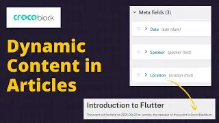 Add Dynamic Data to Wordpress Articles using JetEngine Crocoblock