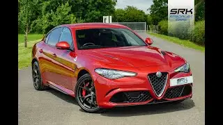 2017 Alfa Romeo Giulia Quadrifoglio in Tri Coat Competizione Red Pearl available at srkcars.co.uk