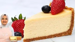 The creamiest CHEESECAKE I've ever had! Easy New York cheesecake recipe (no water bath)