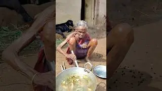 105 year old widow grandma cooking PUTI FISH CURRY ||tribal Village cooking