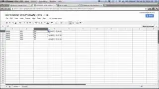 HOW TO MAKE DEPENDENT DYNAMIC DROP DOWN LISTS IN GOOGLE SPREADSHEETS