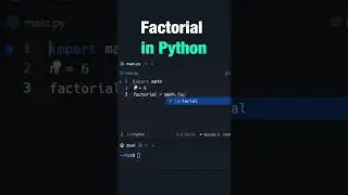 Calculating Factorial in Python  #softlinks #python #programming  #softwareengineering