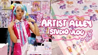 PREPARING FOR TWO ARTIST ALLEYS?? 🎨 studio vlog