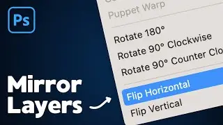How to Mirror Only One Layer in Photoshop