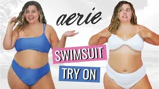 Trying Swimsuits from Aerie! (huge try on haul & review)