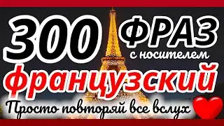 ФРАНЦУЗСКИЙ ЯЗЫК 300 ФРАЗ СЛУШАТЬ 2 ЧАСА РАЗГОВОРНЫЕ ФРАЗЫ ДЛЯ НАЧИНАЮЩИХ