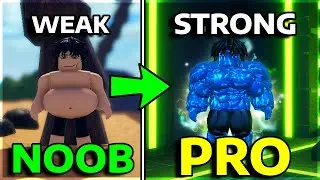 Going from NOOB To PRO in Gym League Roblox