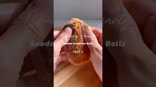 Hearty Seeded Breakfast Rolls #tutorial#homemade#bread#breakfast#recipe#satisfying#shorts#bakingtips