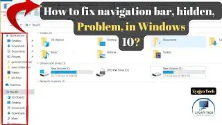 How to fix navigation bar hidden problem in windows 10?