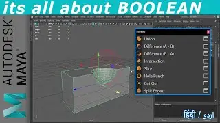 Mastering Autodesk Maya Boolean Operations | Create Clean Boolean | Autodesk Maya 2024 