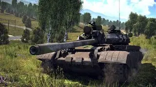 Т-55АМ-1 Хищник вышел на охоту в War Thunder Получаю по лицу