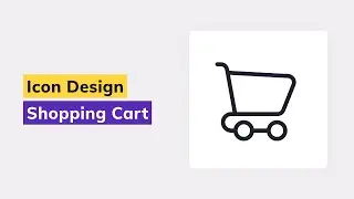 How to create a cart icon | Tutorial | Icon design