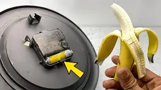 Replace your wall clock battery with a banana peel! You dont need to buy batteries anymore.