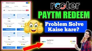 rooter paytm cash pending problem 2022 | rooter pending problem | rooter app redeem problem |rooter