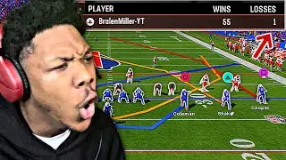 IM OFFICIALLY RANKED THE #1 PLAYER! (55-1) | Madden 25 Online Ranked