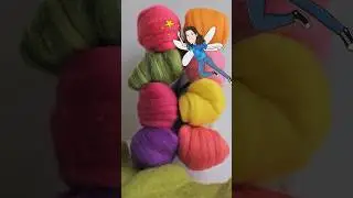 Melissa's Fine Flowers! Spring Fibers Picked Out by our Fairy Melissa for Wet Felting Fun!