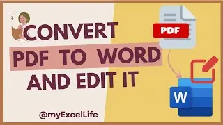 Convert PDF to WORD and EDIT it