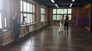 Танец сальса. Павел Собирай и Даша Елизарова для Первого канала.