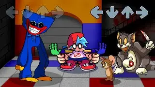 Friday Night Funkin - Huggy Wuggy VS Tom & Jerry (Animation Mods)